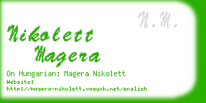 nikolett magera business card